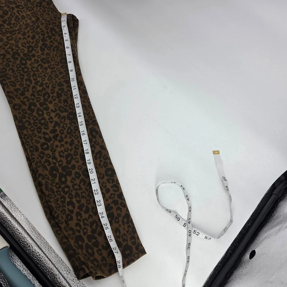 Sanctuary Pants 27 Brown Leopard Print Utility Slim Cargo‎ Standard Surplus